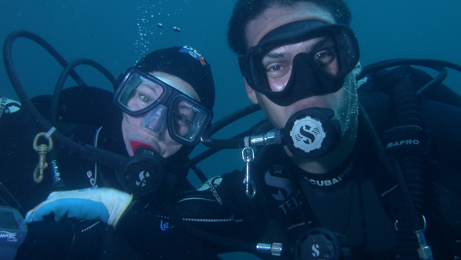 Scuba diving at La Corbeteña